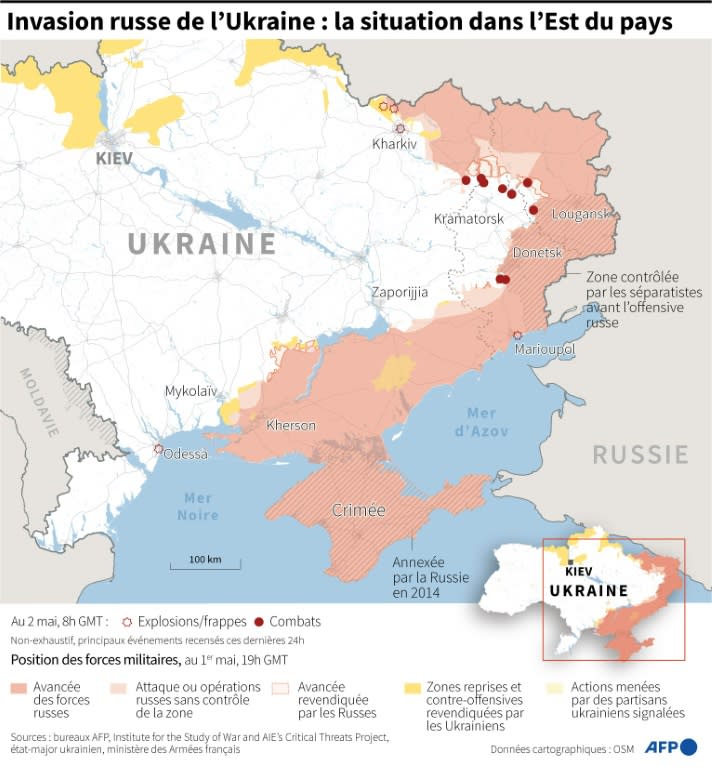 Invasion russe en Ukraine (AFP/Simon MALFATTO)