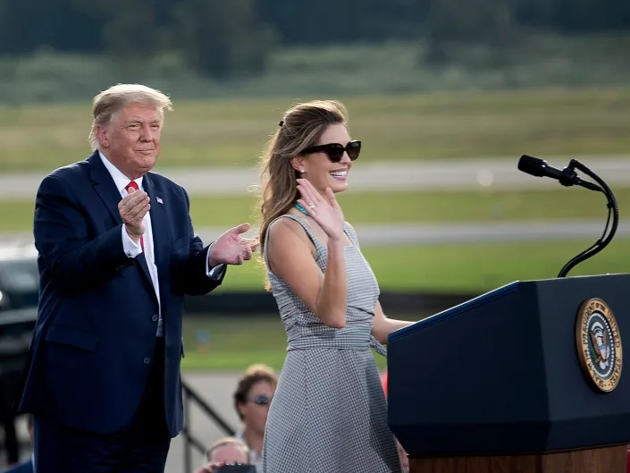 Donald Trump and Hope Hicks