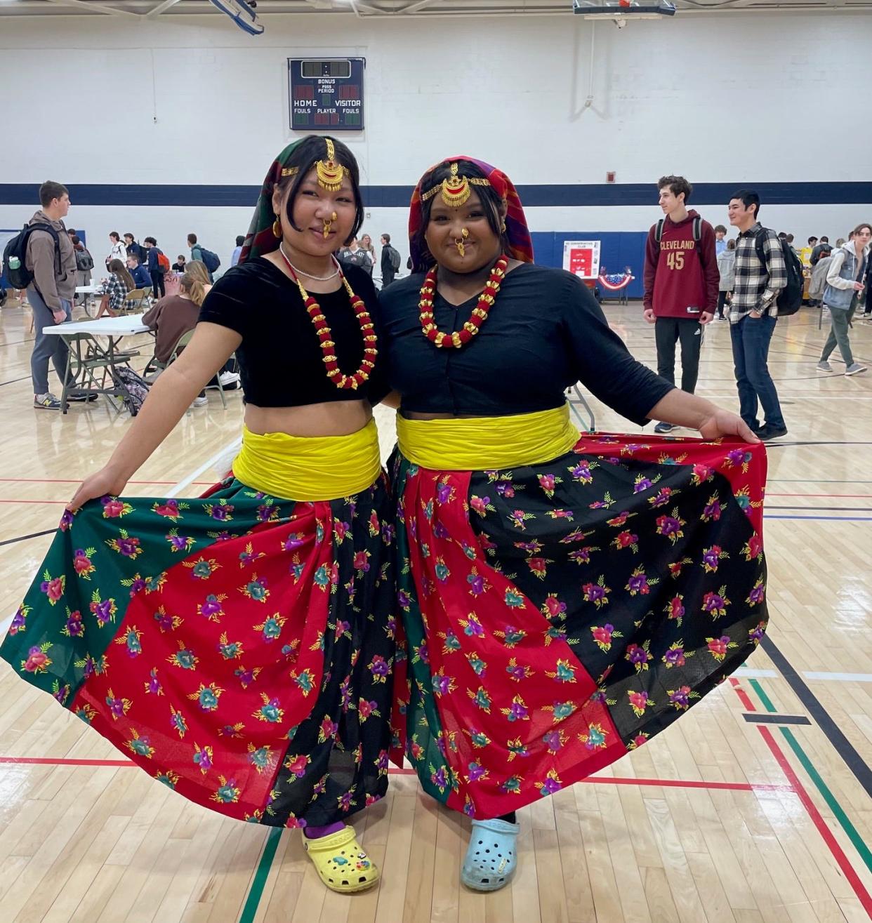 Dances performed by Nepali students from Akron Public Schools' North High School as part of an EIG project, the Kaleidoscope Cultural Fair at Hudson High School.