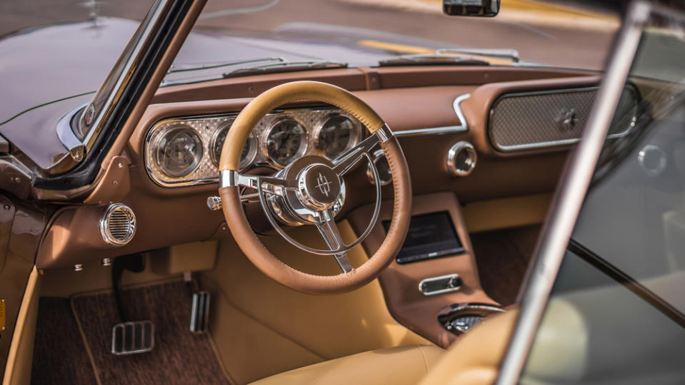 A look inside a 1957 Lincoln Continental Mark II reimagined by Havasu Speed Equipment.