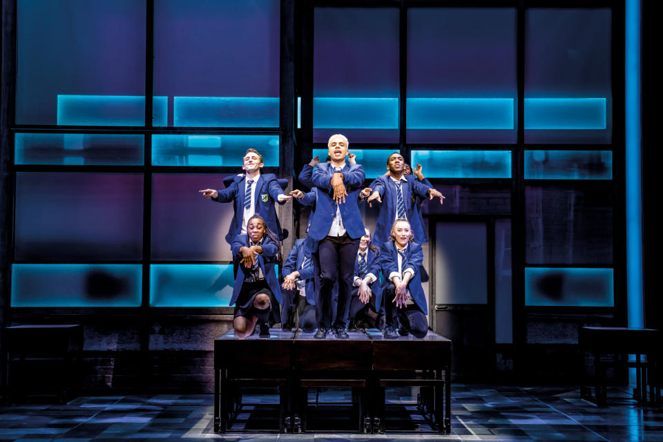 The company of Everybody’s Talking About Jamie at the Apollo Theatre (Matt Crockett)