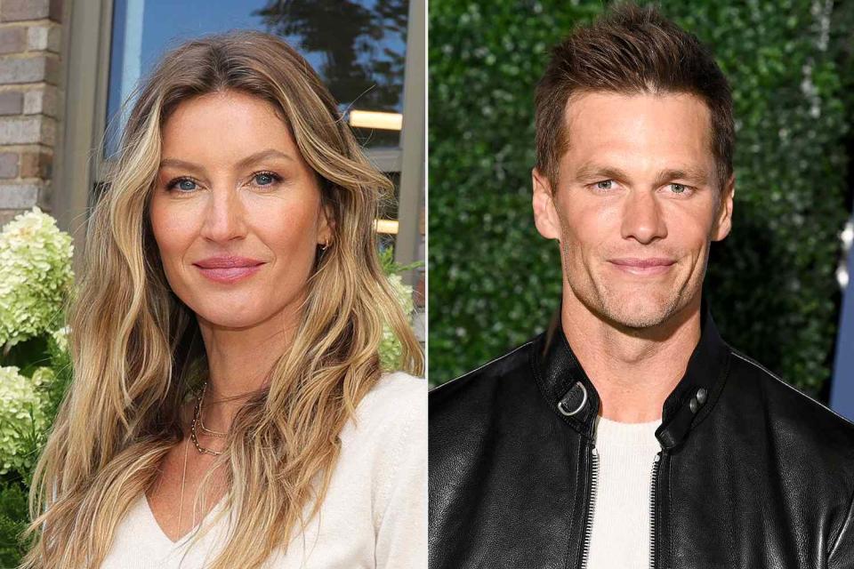 <p>Michael Loccisano/Getty; Gilbert Flores/Variety via Getty</p> Gisele Bündchen and Tom Brady