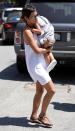 <p>Berry <a rel="nofollow" href="https://www.yahoo.com/celebrity/blogs/celeb-news/halle-berry-gives-birth-baby-boy-145452015.html?ref=gs" data-ylk="slk:gave birth;elm:context_link;itc:0;sec:content-canvas;outcm:mb_qualified_link;_E:mb_qualified_link;ct:story;" class="link  yahoo-link">gave birth</a> to her second child and her first with new husband Martinez in October 2013. The couple named their baby boy Maceo. “I didn’t think it was possible at my age, honestly,” Berry, 47, <a rel="nofollow" href="https://www.yahoo.com/celebrity/blogs/celeb-news/halle-berry-opens-up-about-her-geriatric-pregnancy-173133556.html?ref=gs" data-ylk="slk:told;elm:context_link;itc:0;sec:content-canvas;outcm:mb_qualified_link;_E:mb_qualified_link;ct:story;" class="link  yahoo-link">told</a> Ellen DeGeneres. “I was, you know, on my way, this is probably way TMI, but I was really, you know, kind of premenopausal, so to have this happen was huge.” (Photo: Philip Ramey/Corbis via Getty Images) </p>