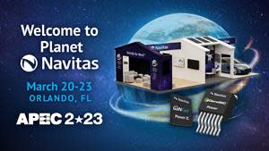 Navitas to showcase how next-gen GaN and SiC power semis address a diverse $22B/yr market, with an exciting, informative in-person experience