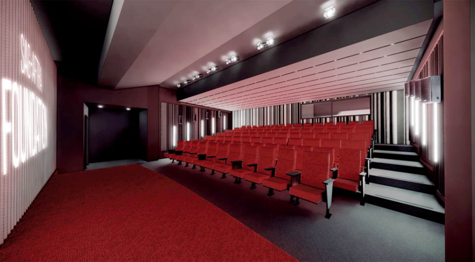 A rendering of the Tom Hanks & Rita Wilson Screening Room
