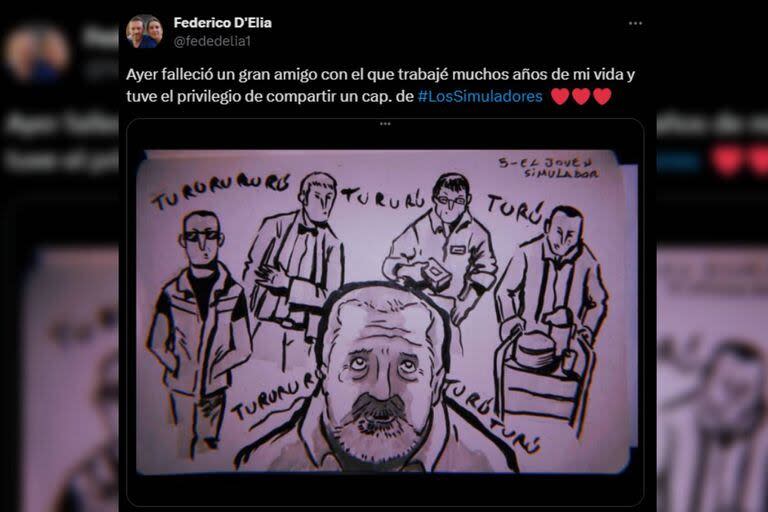 Federico D'elía despidió al actor fallecido (Captura X)