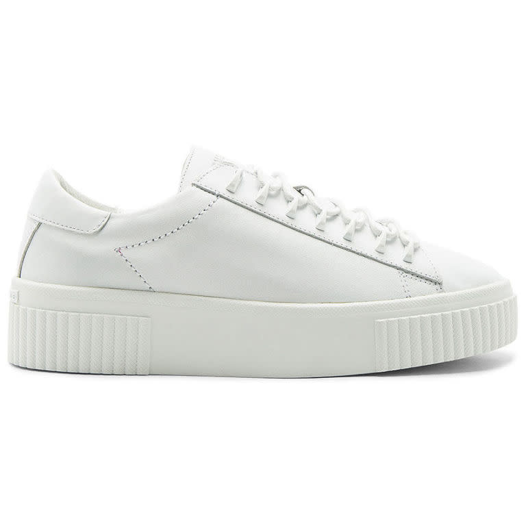 <p><em>Reese Sneaker, KENDALL + KYLIE (Available at Revolve), $98</em></p><p><a rel="nofollow noopener" href="http://www.revolve.com/kendall-kylie-reese-sneaker/dp/KENR-WZ46/?d=Womens&page=1&lc=33&itrownum=11&itcurrpage=1&itview=01&plpSrc=%2Fr%2FBrands.jsp%3FaliasURL%3Dshoes-sneakers%2Fbr%2F2aec17%26color%255B%255D%3Dwhite%26%26s%3Dc%26c%3DShoes%26sc%3DSneakers%26sortBy%3Dfeatured" target="_blank" data-ylk="slk:BUY NOW;elm:context_link;itc:0;sec:content-canvas" class="link ">BUY NOW</a></p>