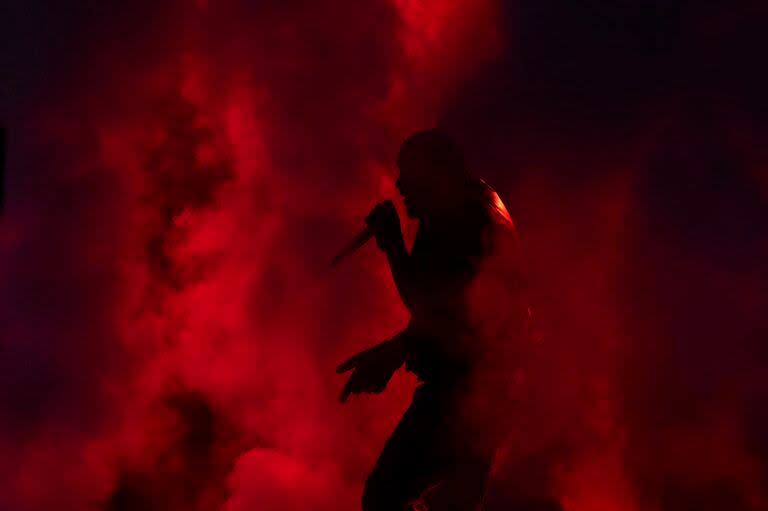 Drake durante su concierto en el Lollapalooza 2023, Buenos Aires 18 de marzo