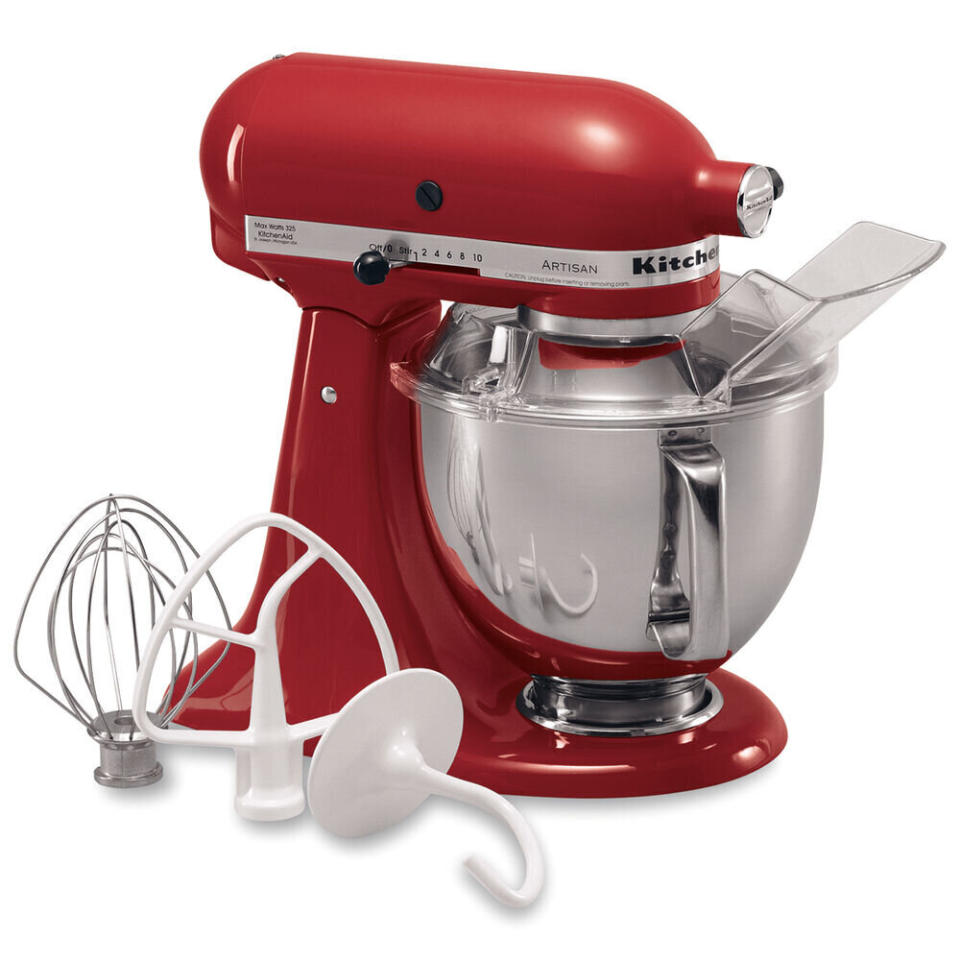 Both chefs agreed that a KitchenAid stand mixer is essential to a well-prepared kitchen. It's great for baking, but Tonkinson also uses it for "making meatballs, making mayonnaise and making my own butter." Ruben said it helps "speed up any recipe."&nbsp;<br /><br />Find this one for $380 at <a href="https://fave.co/2Jyu2YO" target="_blank" rel="noopener noreferrer">Sur La Table</a>.