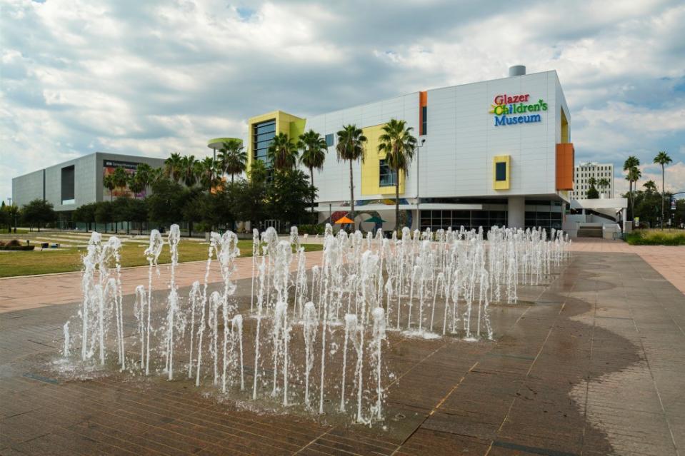 Cityscape view in the downtown district at the popular Glazer Children’s Museum via Getty Images