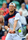 Italy's Andreas Seppi in action against France's Gilles Simon during the AEGON International at Devonshire Park, Eastbourne.