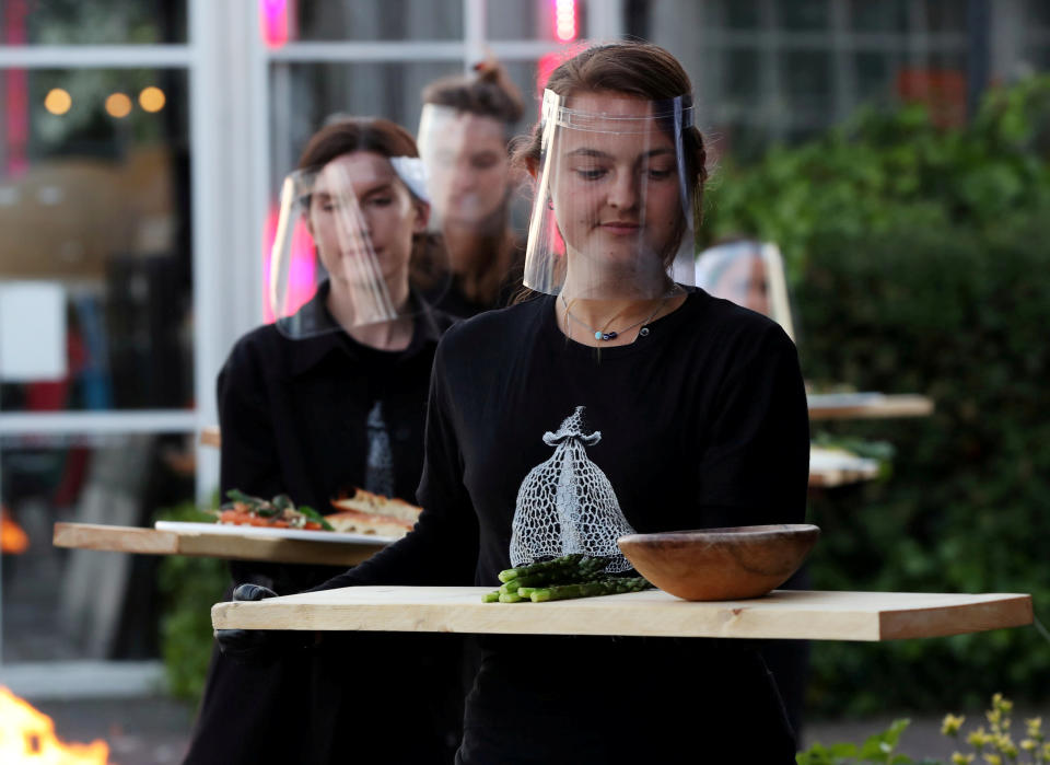 'Quarantine greenhouse' being tested at a restaurant in Amsterdam, Netherlands.