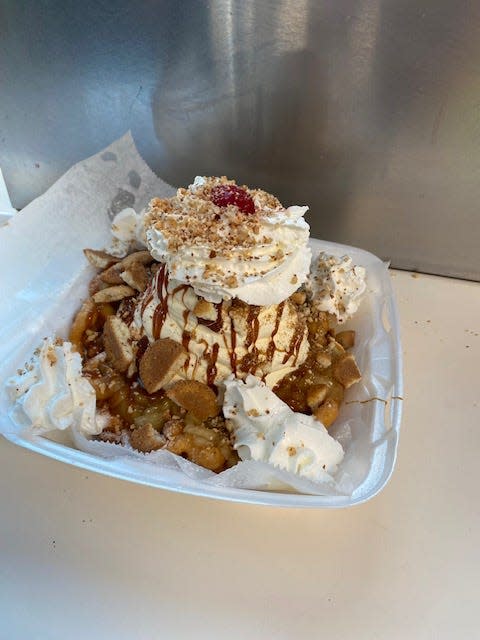 Funnel Cake Explosion at The Windmill.