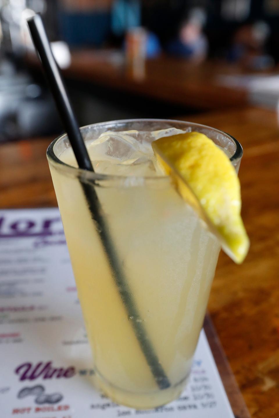 Normal Bar's new spring mocktail the Dandy Shandy with athletic n/a spa, lemon, boylanÕs lemon and lime soda.