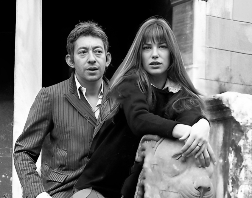 Serge Gainsbourg y Jane Birkin en Roma en el año. 1976. Foto: Umberto Prizzi.