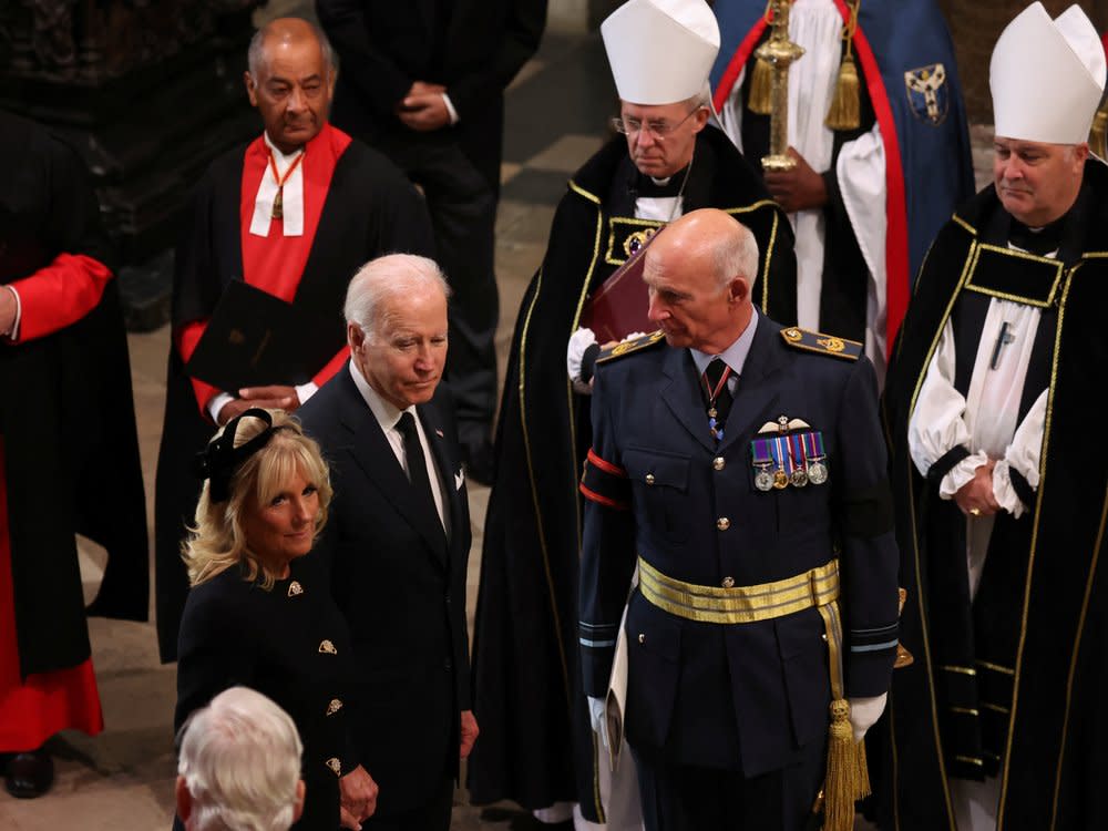 US-Präsident Joe Biden in der Westminster Abbey. (Bild: 2022 Getty Images)