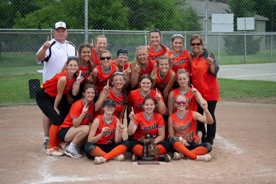 Jonesville softball wins a district championship.