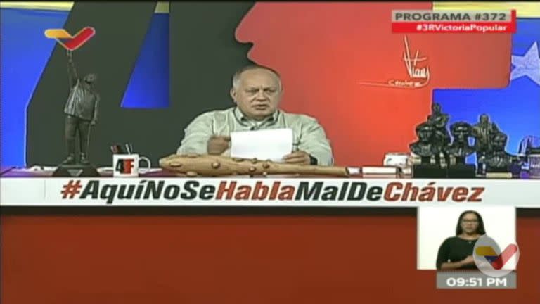 La chicana de Diosdado Cabello a Alberto Fernández: "¿El FMI presiona mucho?"