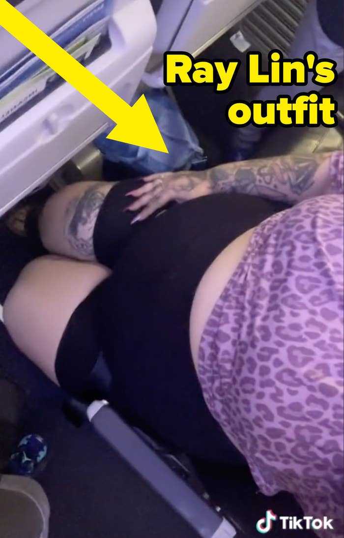 <div><p>"I was approached five minutes after that by the first flight attendant, telling me that I needed to put a shirt on and that just the sports bra alone was inappropriate," she said. "[I put] the shirt back on, and it stayed on the rest of the flight...but I was approached again — about my outfit again — [by a flight attendant] saying that my stomach was showing and that midriffs aren't allowed to be showing on Alaska Airlines flights."</p></div><span> TikTok: @fattrophywife / Via <a href="https://www.tiktok.com/@fattrophywife" rel="nofollow noopener" target="_blank" data-ylk="slk:tiktok.com;elm:context_link;itc:0;sec:content-canvas" class="link ">tiktok.com</a></span>