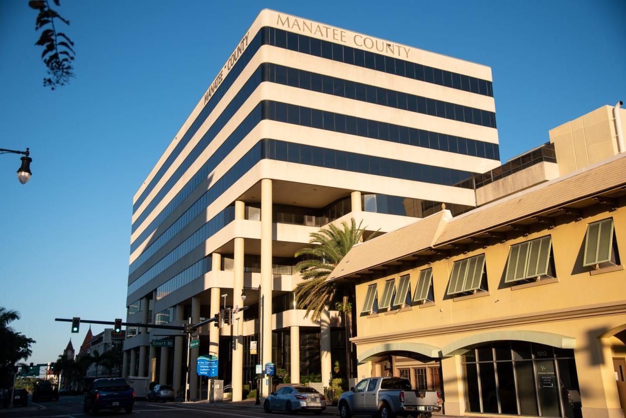 The Manatee County administration building, in Bradenton. Pictured on Nov. 11, 2021.