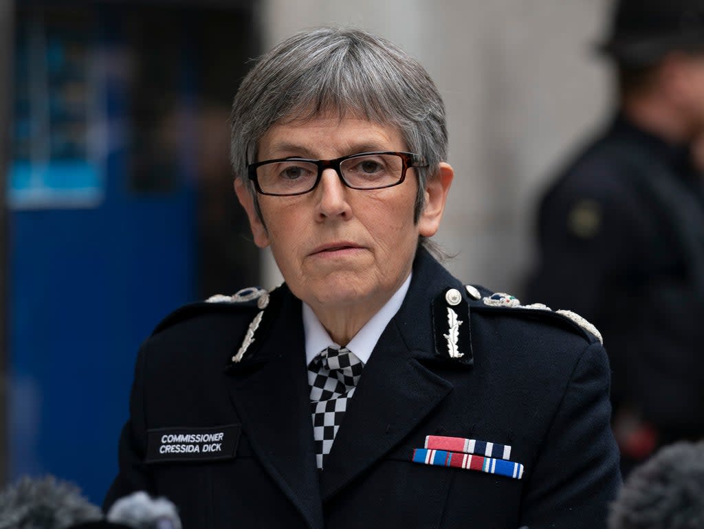 Cressida Dick said Black women’s trust in policing has worsened after the murders of George Floyd and Sarah Everard.  (Getty Images)