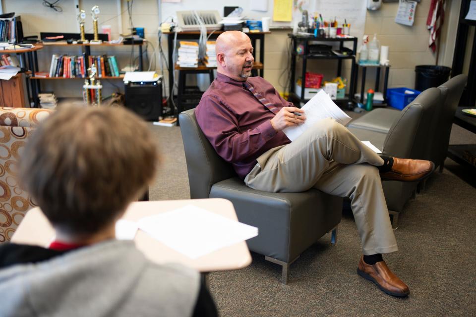 Dublin Coffman teacher Steve Kucinski was selected as one of Ohio's 2024 Teachers of the Year. He said despite challenges in the industry, he still loves making connections with students.