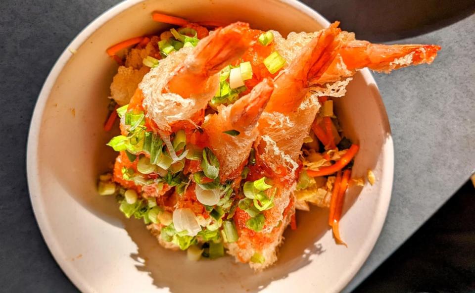 <div class="inline-image__caption"><p>Crispy shrimp at Understory.</p></div> <div class="inline-image__credit">Courtesy of Brandon Withrow</div>