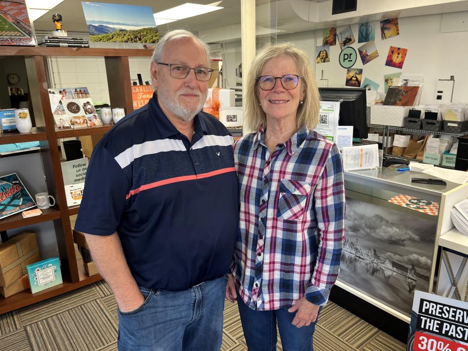 Principal owners Frank and Doris Distefano have for four decades operated the business that deals with photo and film printing and archiving, as well as framing and card printing work.