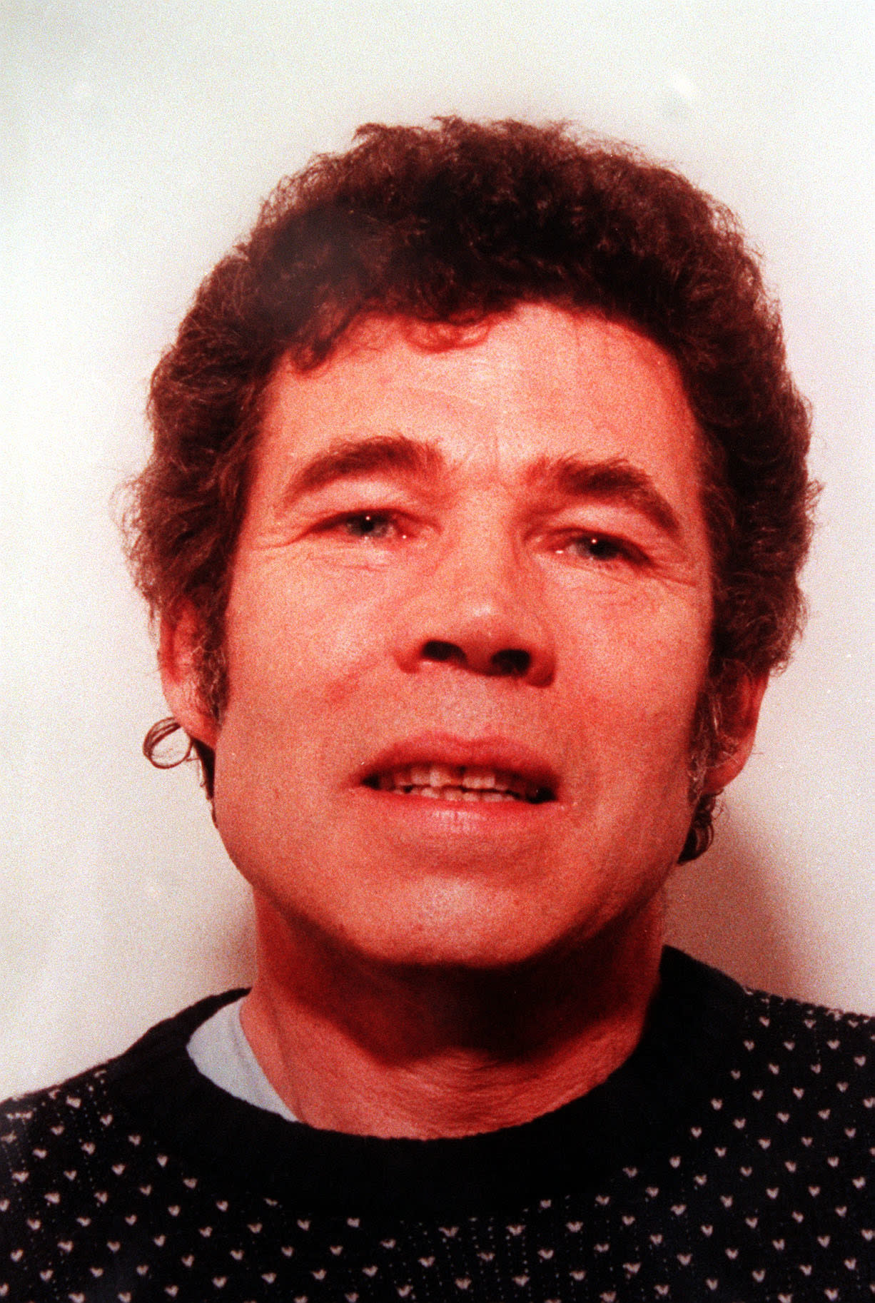 A police-issued photograph of Fred West after his wife Rosemary West had been imprisoned for life on ten counts of murder. 24/8/01: West whose police interviews are to be broadcast for the first time after Gloucestershire Police failed in their bid to have them banned.  *  Lord Goldsmith, the Attorney General, has dismissed a request by the force to prevent screening of the taped interviews on a Channel 5 documentary, due to be shown in the autumn. It is understood that the interviews will form part of a programme that will criticise the police for failing to investigate fully claims that West committed more murders than the 12 for which he was charged.  *26/09/01 The makers of a documentary about mass murderer Fred West called for a public inquiry after claiming West admitted there could be up to 20 more bodies buried in the countryside.The Channel 5 film, which Gloucestershire police tried to stop, will broadcast excerpts from hundreds of hours of Fred West's taped interviews with detectives and his defence solicitor.  In one extract West describes to detectives how he disposed of one of his victims on a moonlit night in his back garden by burying her body parts in a hole. 
