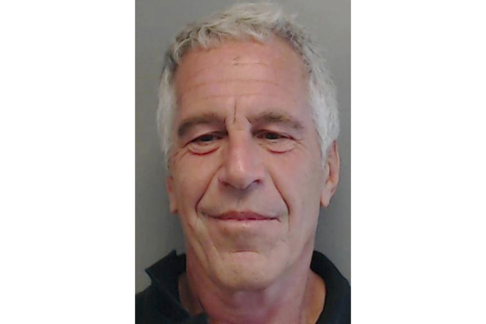 FILE - This July 25, 2013, file image provided by the Florida Department of Law Enforcement shows financier Jeffrey Epstein. A previously undisclosed federal investigation into Epstein included an examination of whether he was traveling with underage girls as recently 2018, newly released documents show. Epstein killed himself in jail in August 2019 while awaiting trial on sex trafficking charges. (Florida Department of Law Enforcement via AP, File)