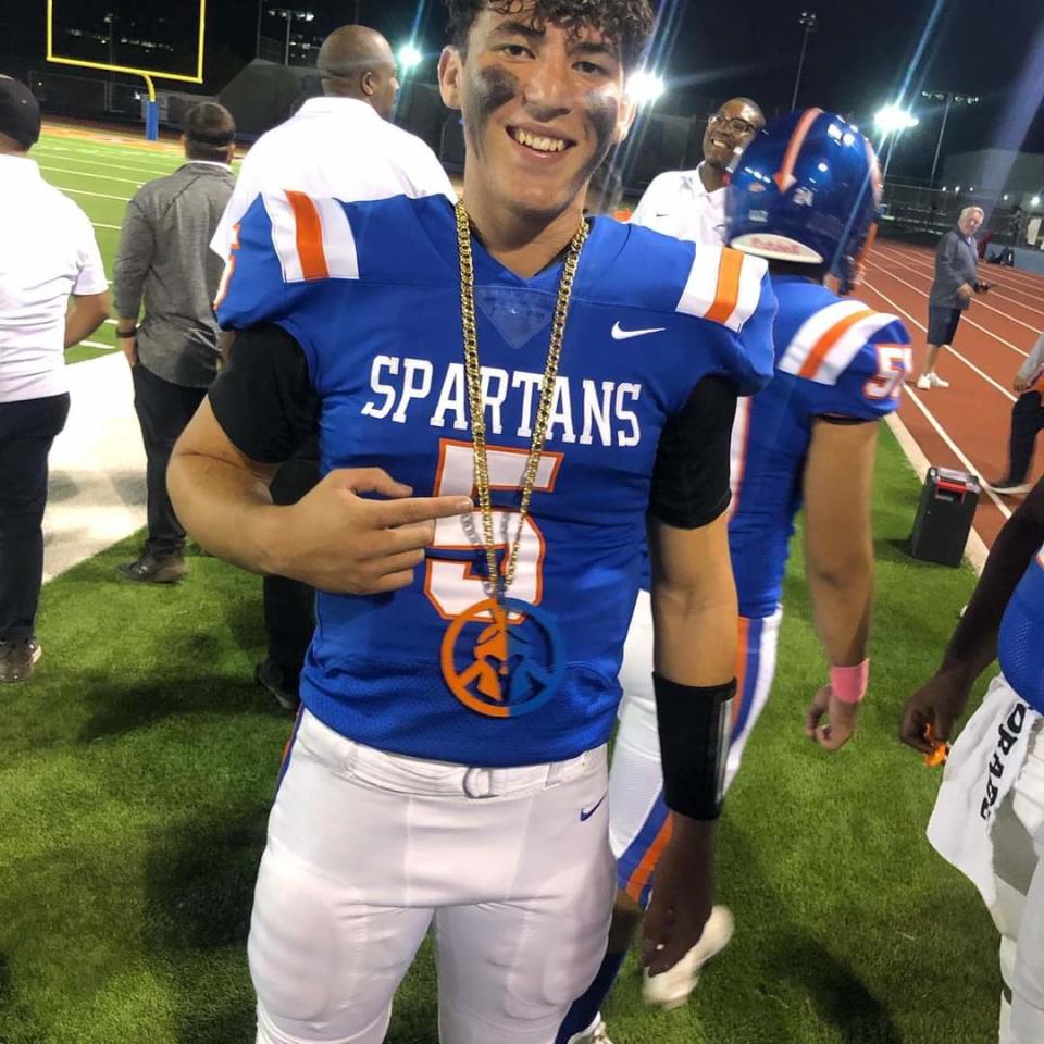 Camelback quarterback Max Martin passed for four touchdowns in his debut for the Spartans.