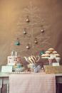 <p>This small, hand-drawn tree becomes 3D by hanging ornaments on appropriately-placed nails. </p><p>See more at <a href="http://www.stylemepretty.com/vault/image/124676" rel="nofollow noopener" target="_blank" data-ylk="slk:Style Me Pretty;elm:context_link;itc:0;sec:content-canvas" class="link ">Style Me Pretty</a>.</p>