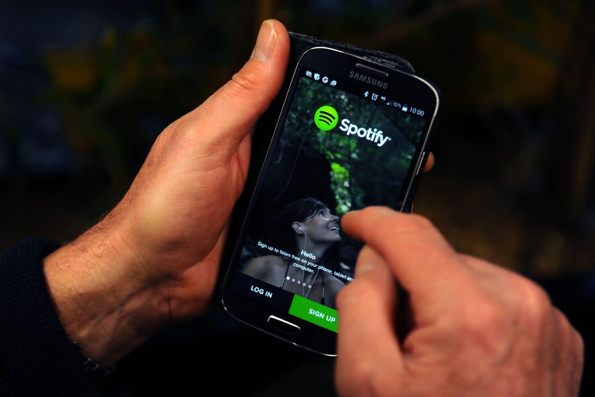 Spotify has launched a new Playlist in a Bottle feature (Lauren Hurley / PA)