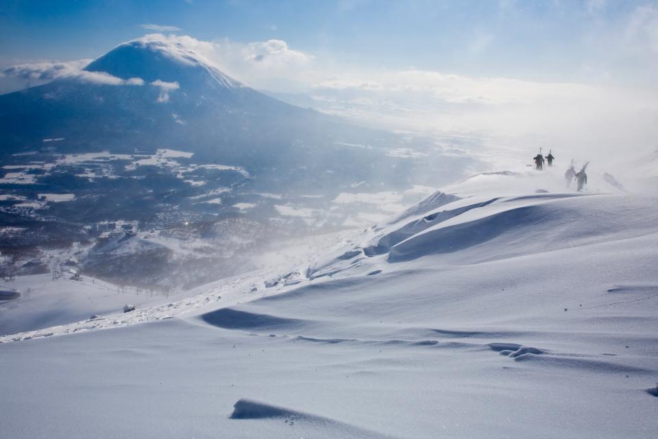 On a ridge in backcountry, Niseko - Credit: This content is subject to copyright./Ryan Creary