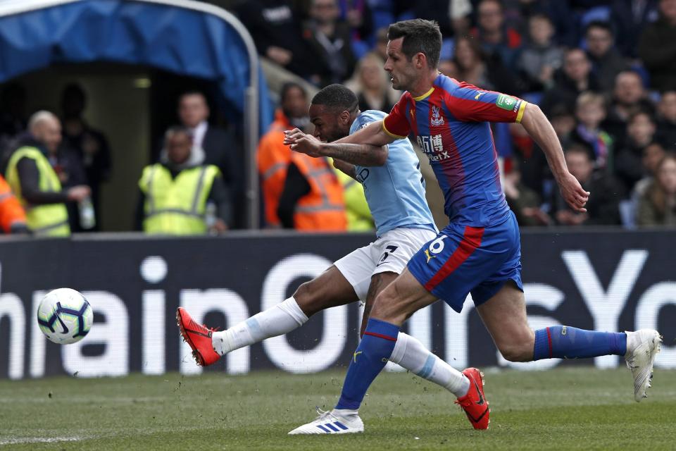 Sterling puts City ahead with a neat finish. (Credit: Getty Images)