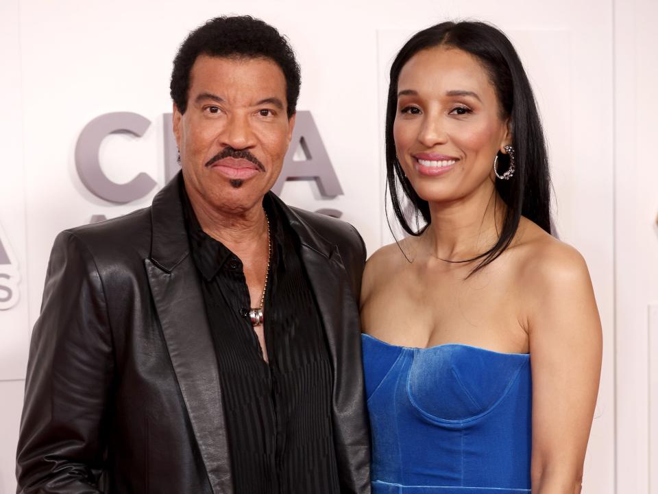 Lionel Richie and Lisa Parigi attend The 56th Annual CMA Awards at Bridgestone Arena on November 09, 2022 in Nashville, Tennessee