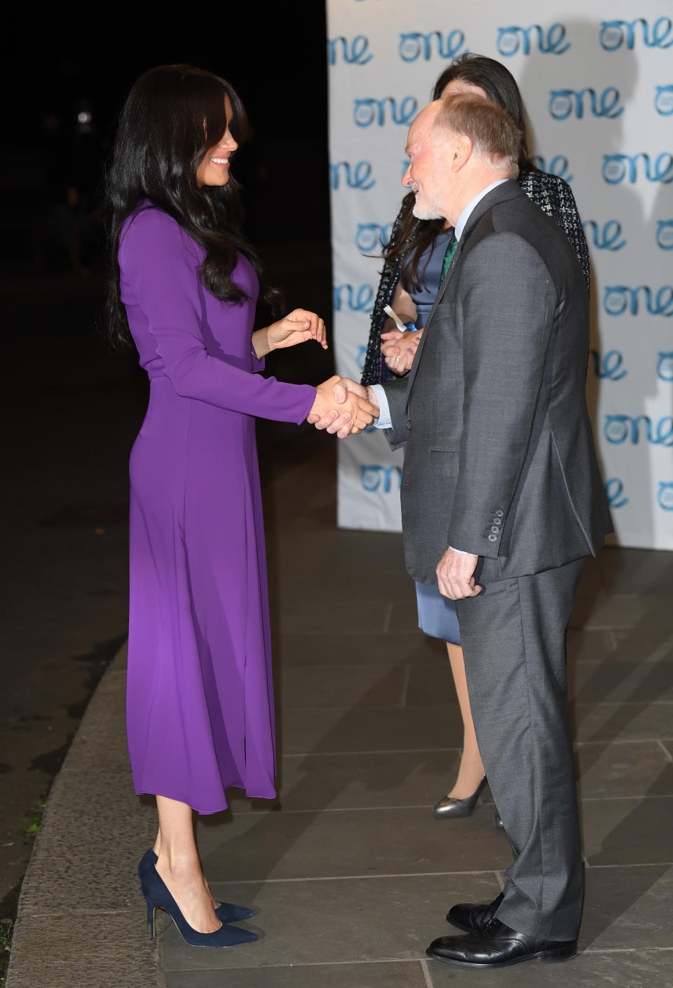 LONDON, ENGLAND - OCTOBER 22: Meghan, Duchess of Sussex and Ian McCullough attend the One Young World Summit Opening Ceremony at Royal Albert Hall on October 22, 2019 in London, England. HRH is Vice-President of The Queen's Commonwealth Trust, which is partnering with One Young World this year. (Photo by Karwai Tang/WireImage)