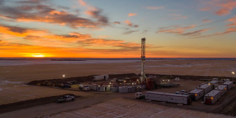 Aerial view shows Royal Helium's Climax 1 drill site in Lone Tree