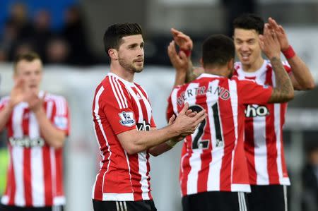 Football Soccer - Swansea City v Southampton - Barclays Premier League - Liberty Stadium - 13/2/16 Southampton's Shane Long celebrates winning at the end of the game Mandatory Credit: Action Images / Tony O'Brien Livepic