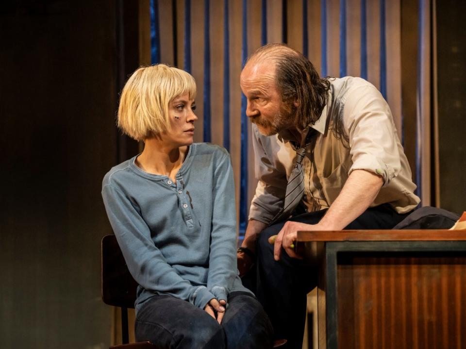 Lily Allen and Paul Kaye in Martin McDonagh’s ‘The Pillowman’ (Johan Persson)
