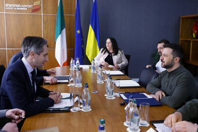 Ukrainian President Volodymyr Zelensky visits Ireland