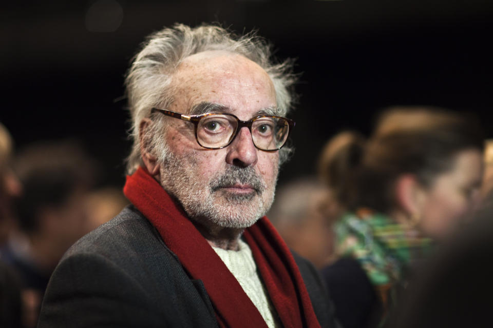 FILE -- Swiss-French director Jean-Luc Godard during the award ceremony of the 'Grand Prix Design', in Zurich, Switzerland, Nov. 30, 2010. Director Jean-Luc Godard, an icon of French New Wave film who revolutionized popular 1960s cinema, has died, according to French media. He was 91. (Gaetan Bally/Keystone via AP, file)