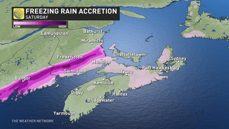 Maritimes freezing rain