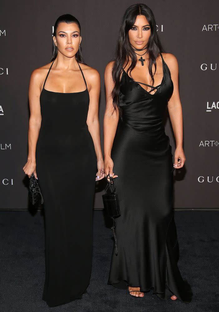 Kourtney Kardashian and Kim Kardashian West