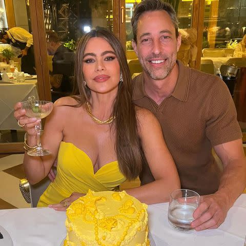 <p>Sofia Vergara/Instagram</p> Sofia Vergara celebrates her birthday with boyfriend Justin Salisman