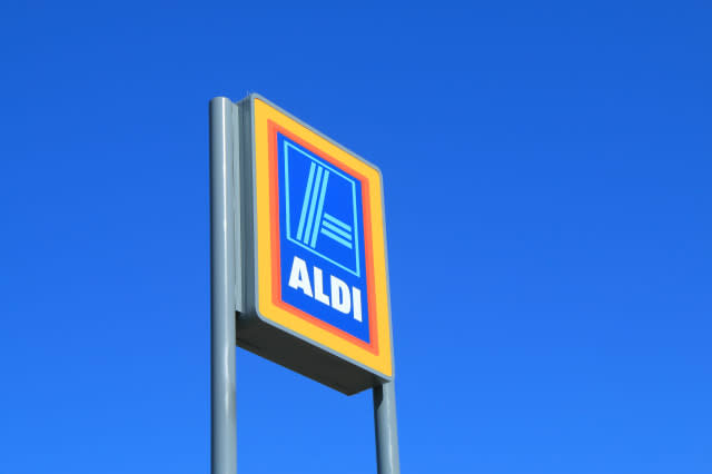 MELBOURNE AUSTRALIA - APRIL 25, 2014 : ALDI Supermarket. ALDI is a global discount supermarket chain based in Germany.