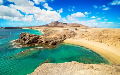 Papagayo beach in Lanzarote - Credit: Getty