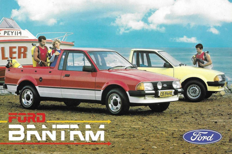 <p>In our view, the Bantam counts as an obscure Ford not because it wasn’t popular but because it of its limited geographic range. Produced only in South Africa, where small, car-based <strong>pickup trucks – or ‘bakkies’</strong> as they’re known there – have traditionally been popular, it existed in three forms, the first (pictured) based on the third-generation Ford Escort, the next on the sixth-generation <strong>Mazda 323</strong> and the last on the fifth-generation Ford Fiesta (pictured at the start of this feature).</p><p>Bantams were produced continuously from 1983 to 2011, and were therefore a common sight on South African roads, though they are almost unknown in other parts of the world.</p>
