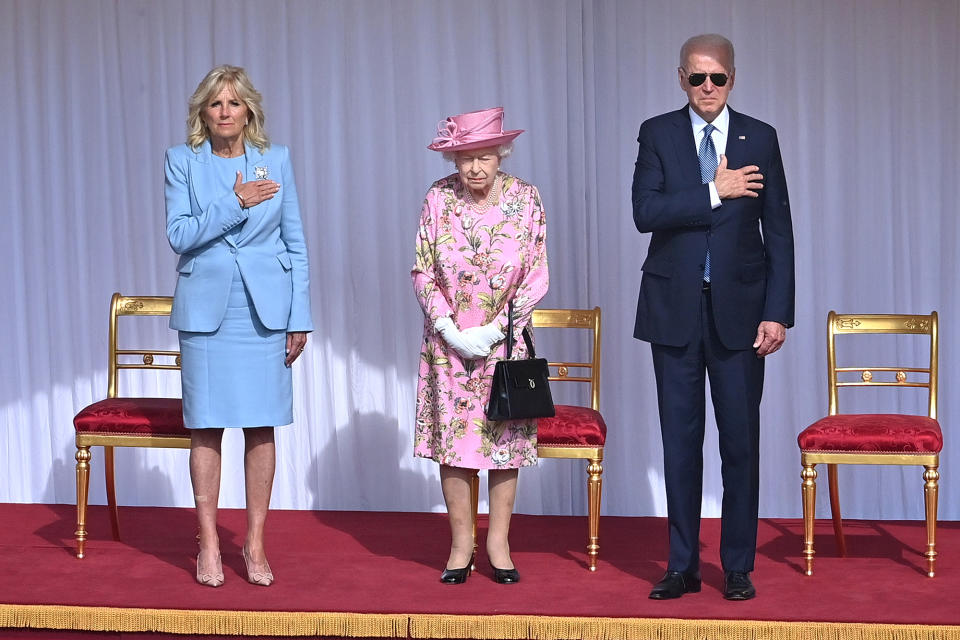 Every Must-See Photo of President Joe Biden & Dr. Jill Biden Meeting Queen Elizabeth at Windsor Castle