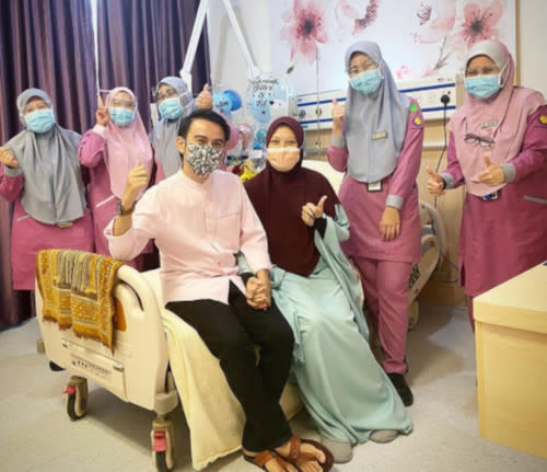 Fitri's wife has recovered and has been discharged from the hospital